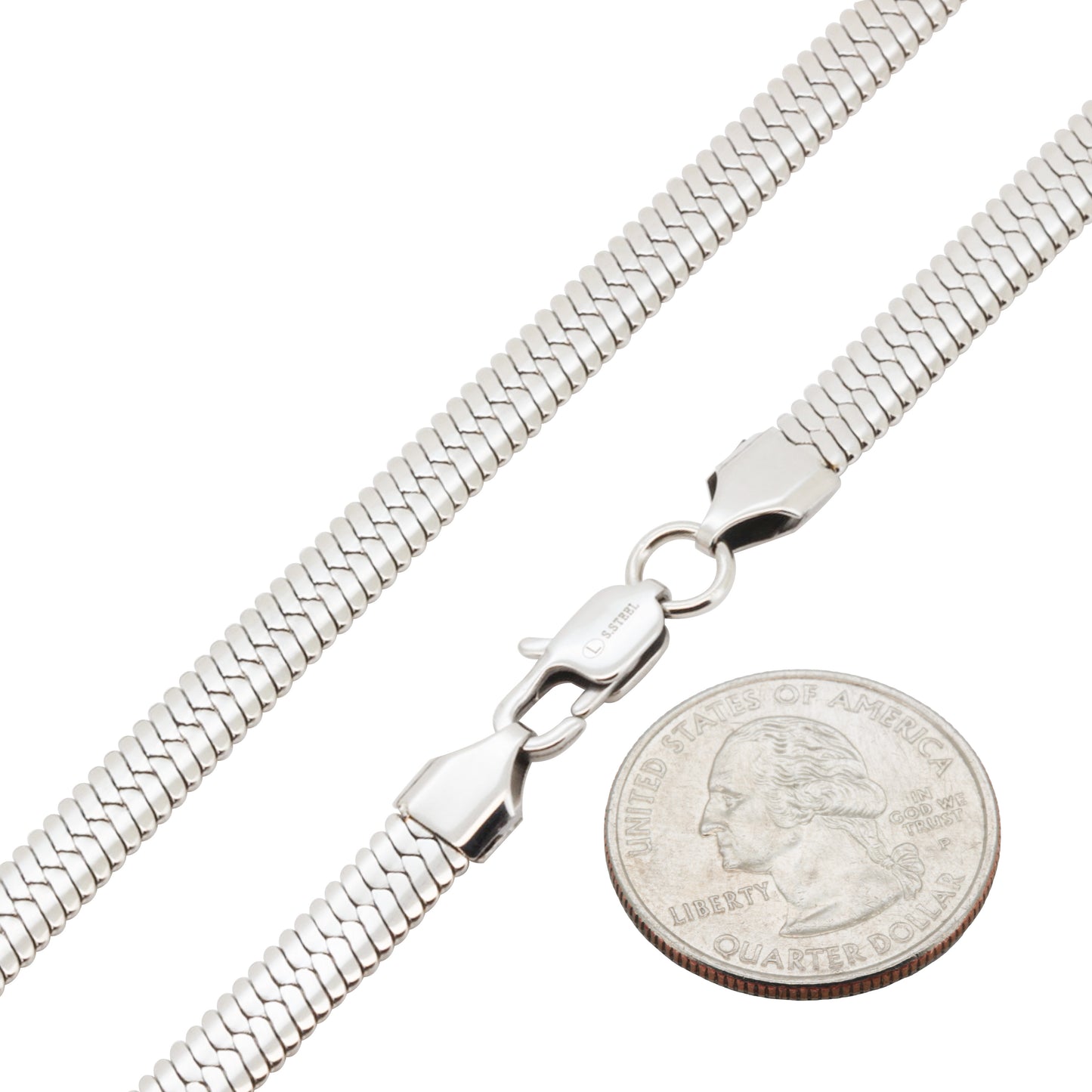 Herringbone Chain (316L Stainless Steel)