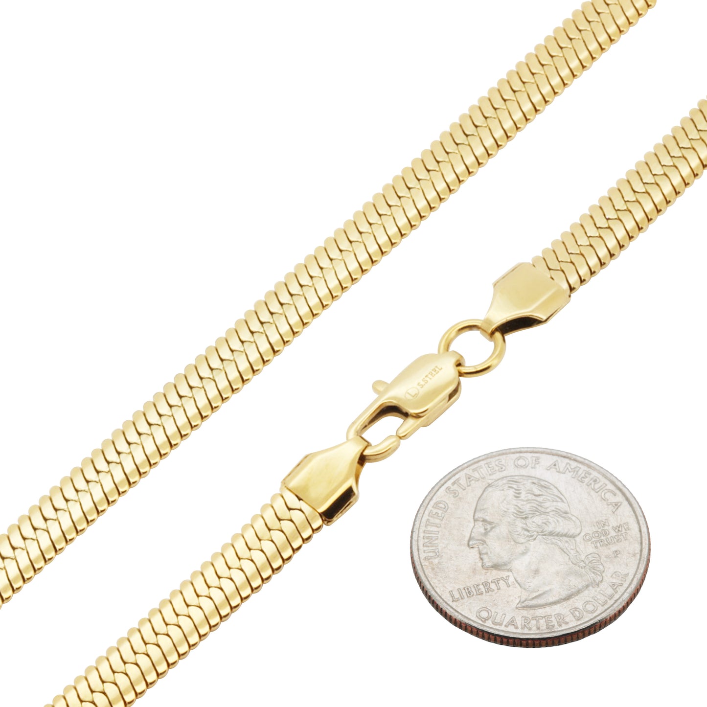 Herringbone Chain (316L Stainless Steel)