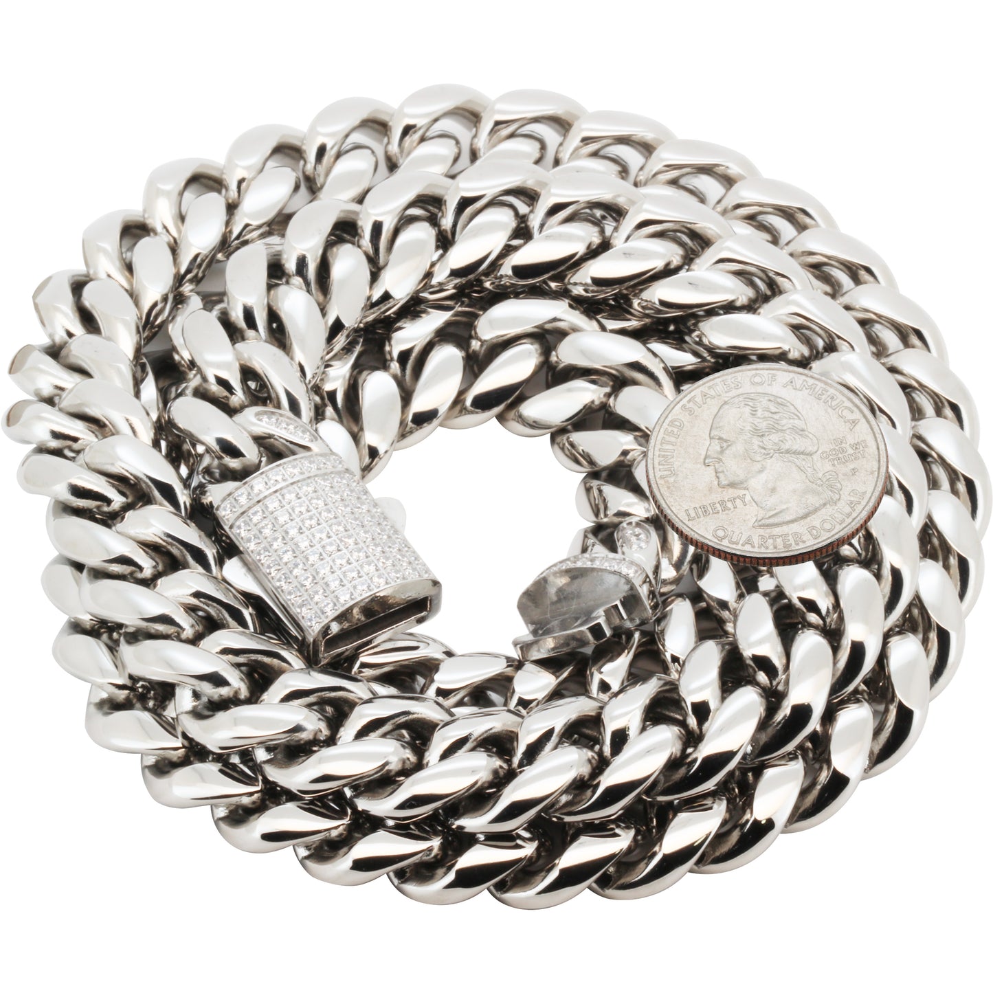 Miami Cuban Link Chain (316L Stainless Steel)