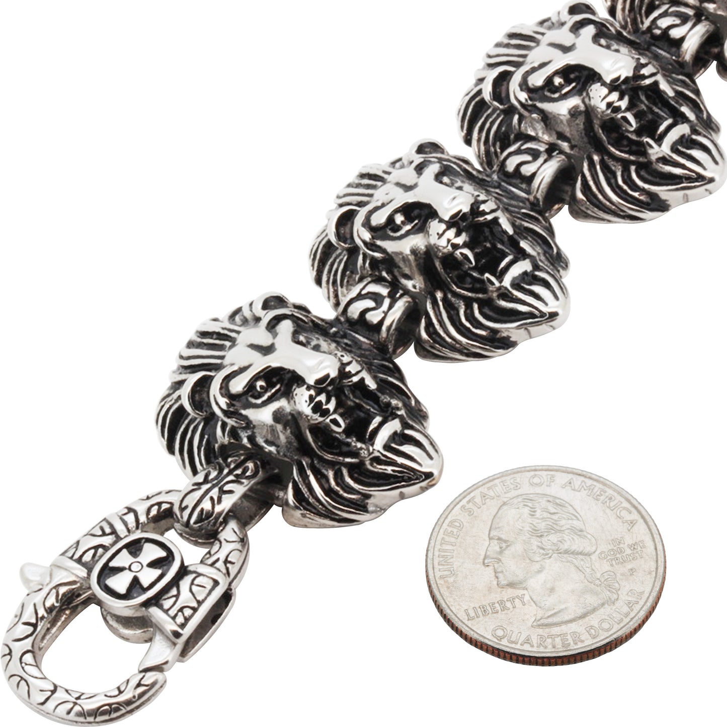 31mm Lion Head Bracelet 8.5"