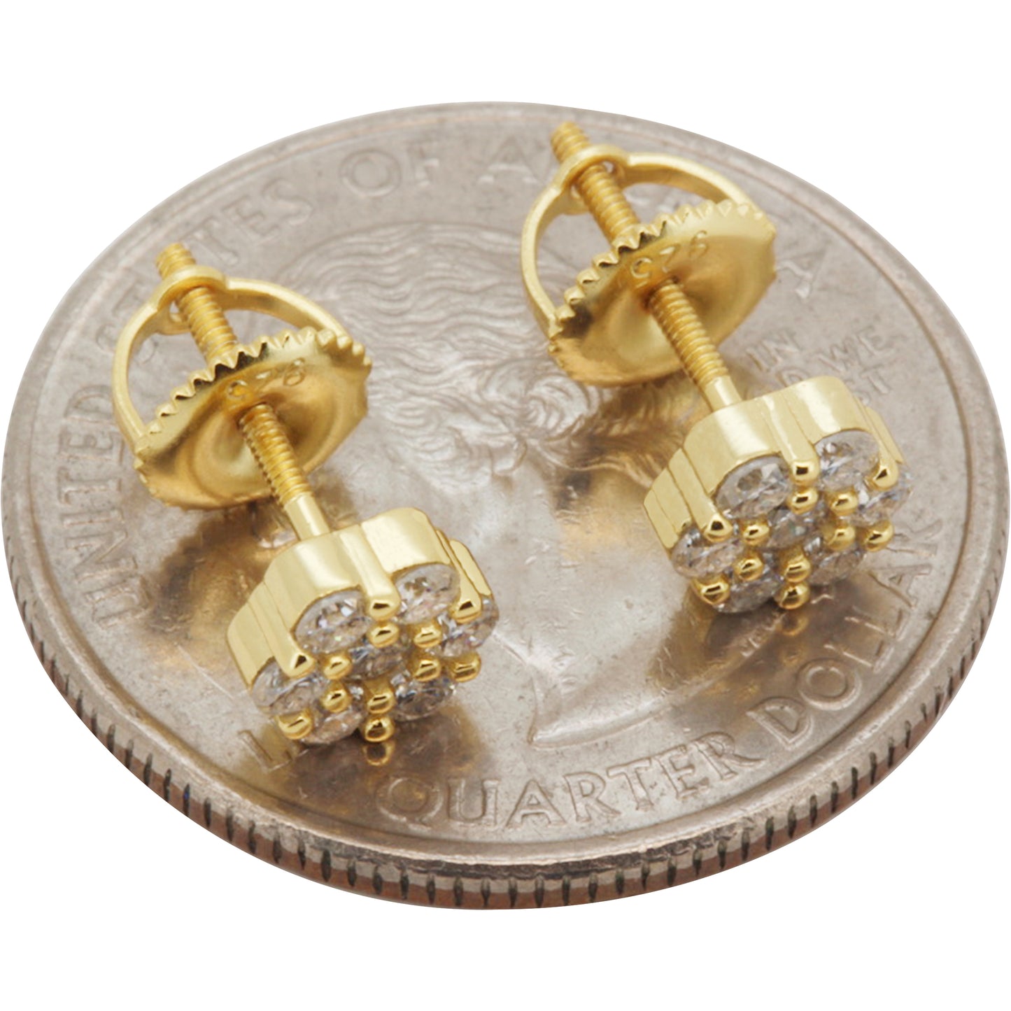 6mm Moissanite Cluster Studs