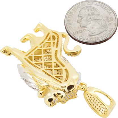 Moissanite Lion Pendant