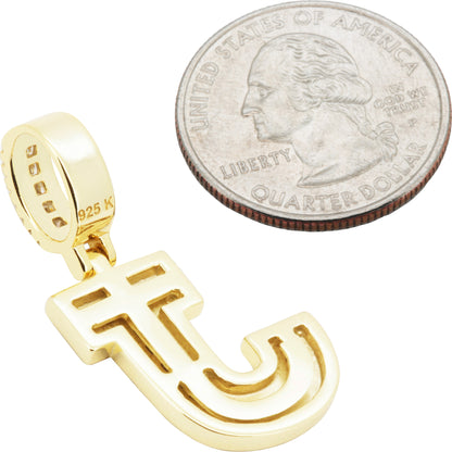 Block Letter J Pendant