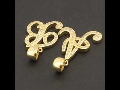 Cursive Initial A Pendant