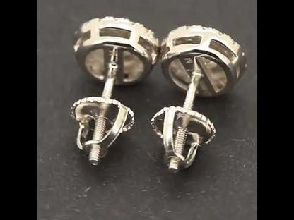 8mm Moissanite Circle Studs