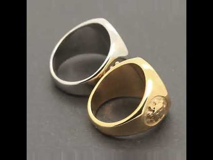 Eye of Providence Signet Ring Size 9