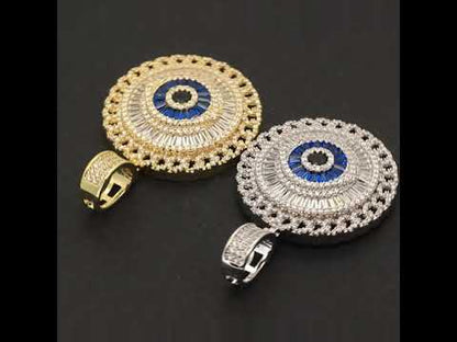 Evil Eye Circle Pendant