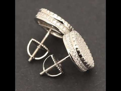12mm Moissanite Circle Studs