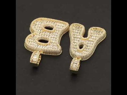 Bubble Letter A Pendant