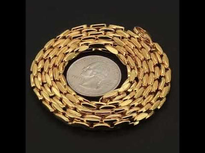 5mm Interlocked Bone Link Chain 20"