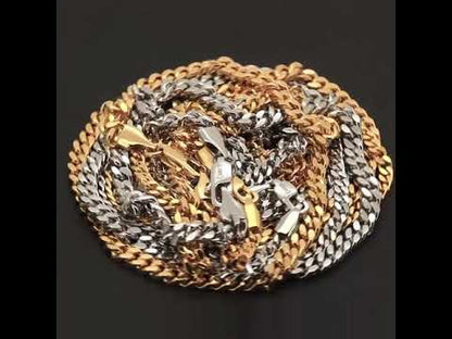 4mm Square Cut Cuban Link Chain 24"
