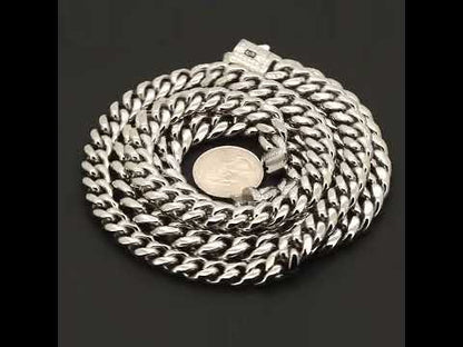 10mm Monaco Miami Cuban Link Bracelet 8"