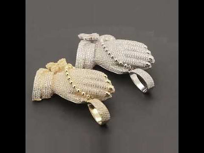 Praying Folded Hands Rosary Pendant