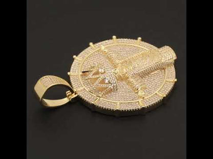 Cross Jesus Circle Pendant