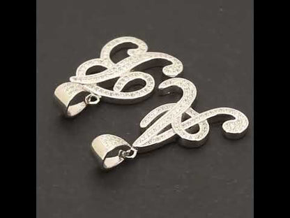 Cursive Initial F Pendant