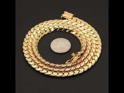 9mm Miami Cuban Link Chain 22"
