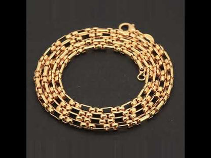 3mm Figaro Box Chain 24"