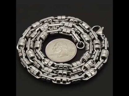 6mm Barrel Link Bracelet 8.5"