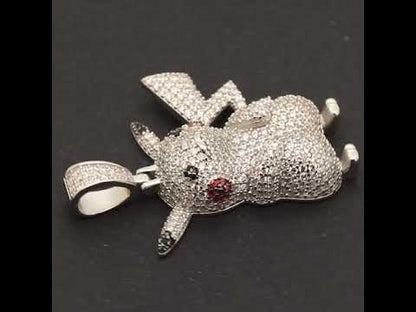 Moissanite Pokemon Pikachu Pendant