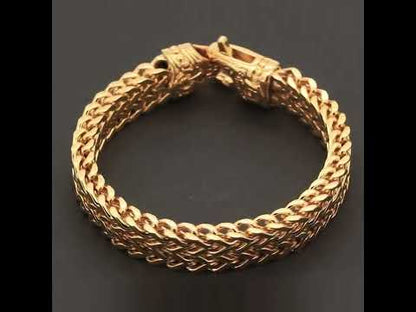 12mm Double Row Franco Bracelet 8.5”