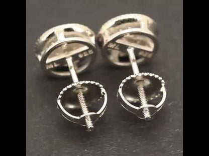 7.5mm Moissanite Circle Studs