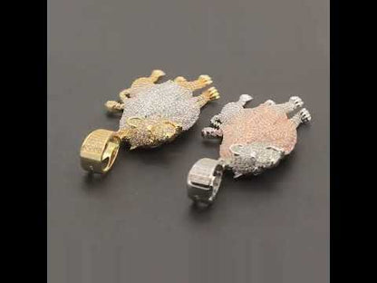 Two-Tone Lion Body Pendant