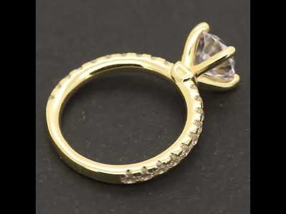 Solitaire Eternity Engagement Ring Size 7