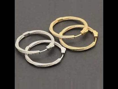 3x35mm Twisted Hoops