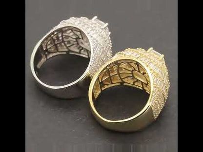 Baguette Cluster Ring Size 11
