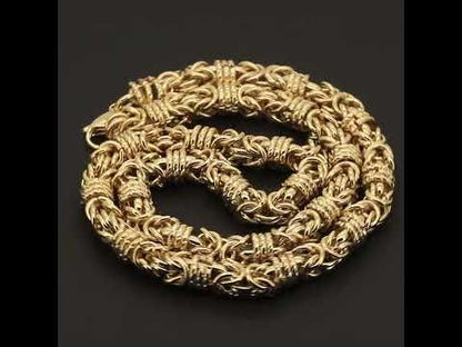 8mm Round Byzantine Bracelet 8.5"