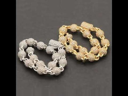 6mm Disco Ball Link Bracelet 7"