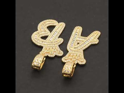Crown Initial I Pendant