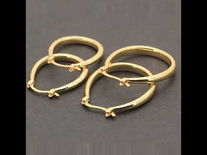3x20mm Tear Drop Hoops