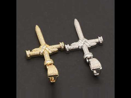 Knot Nail Cross Pendant