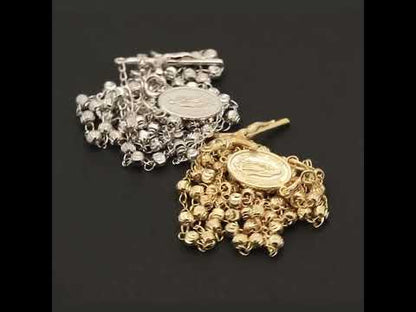 3mm Rosary Necklace 20"+3.5"