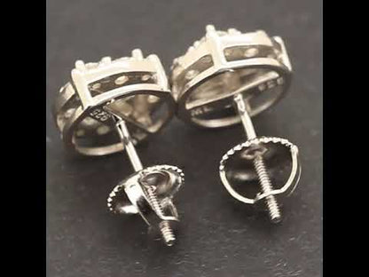 9.5mm Moissanite Cluster Studs