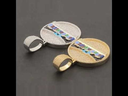 Last Supper Enamel Pendant