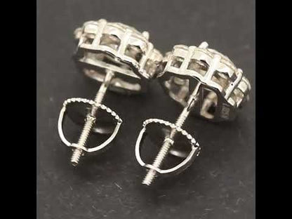 9mm Moissanite Circle Cluster Studs
