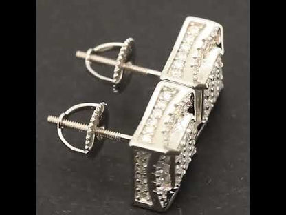 9.5mm Moissanite Square Studs