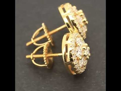1.14ctw 10mm Moissanite Circle Studs