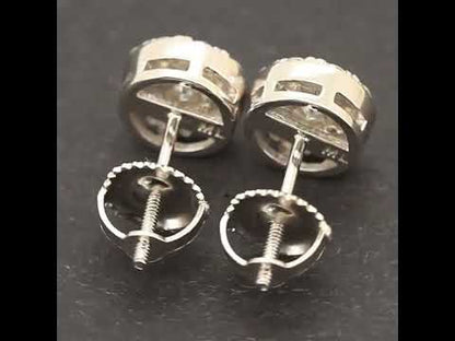 7.5mm Moissanite Circle Studs