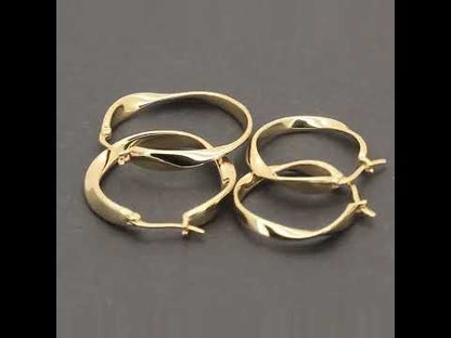 3x25mm Twisted Hoops S