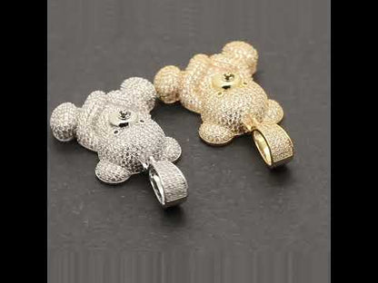 Pavé Teddy Bear Pendant