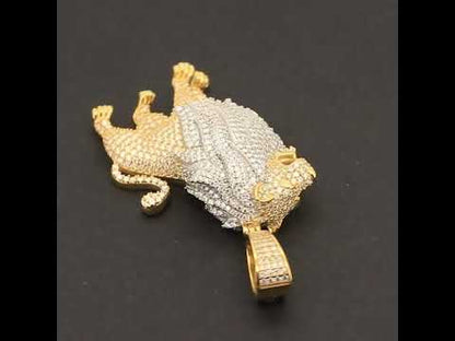 Moissanite Lion Pendant