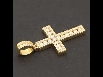 Moissanite Cross Pendant