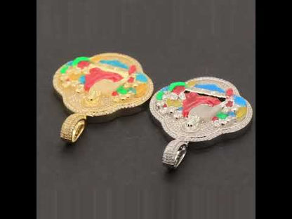 Last Supper Enamel Pendant