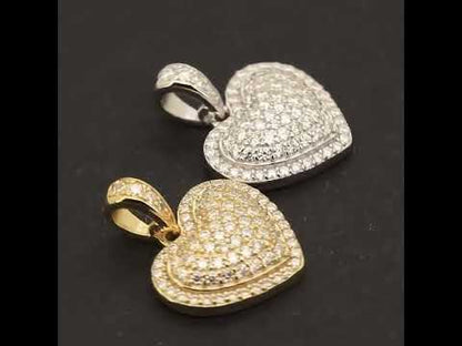 Moissanite Heart Pendant