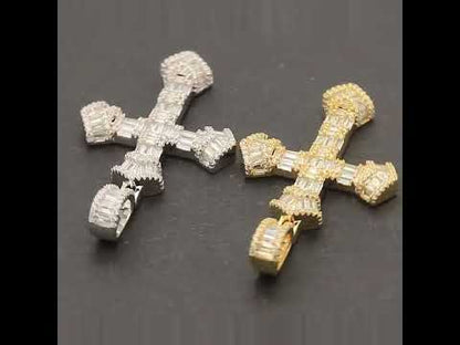 Baguette Cross Pendant