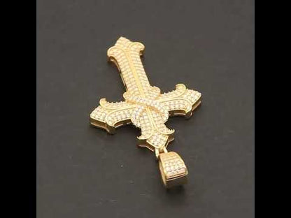 Moissanite Cross Pendant