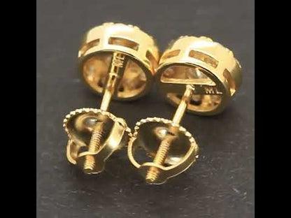 7.5mm Moissanite Circle Studs